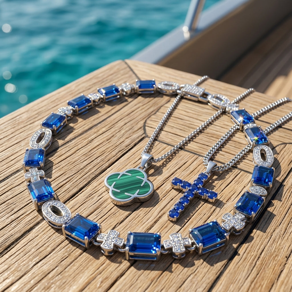 Men Gemstone Necklace