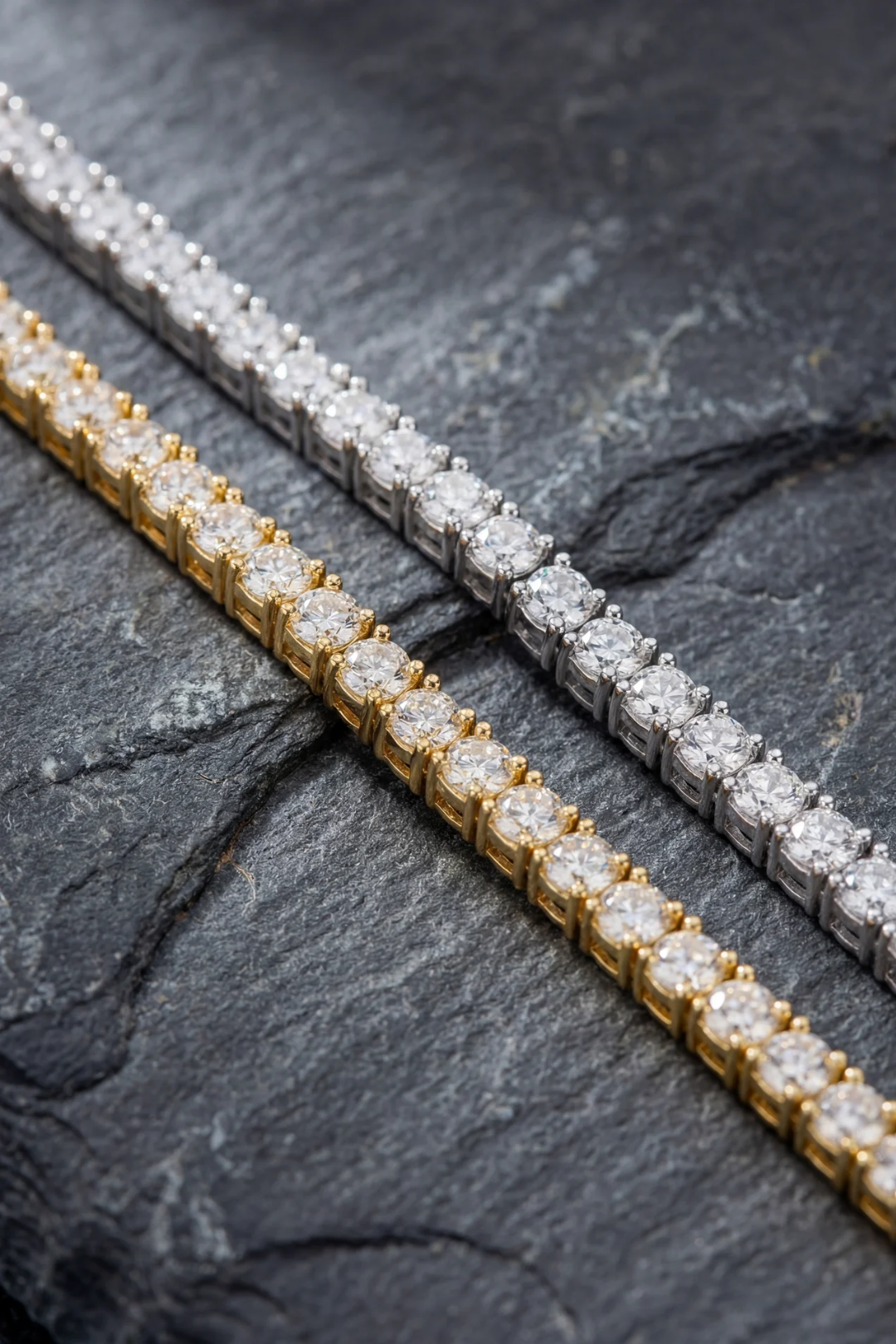 Tennis Necklace | Titanium Steel 18K Gold Plated