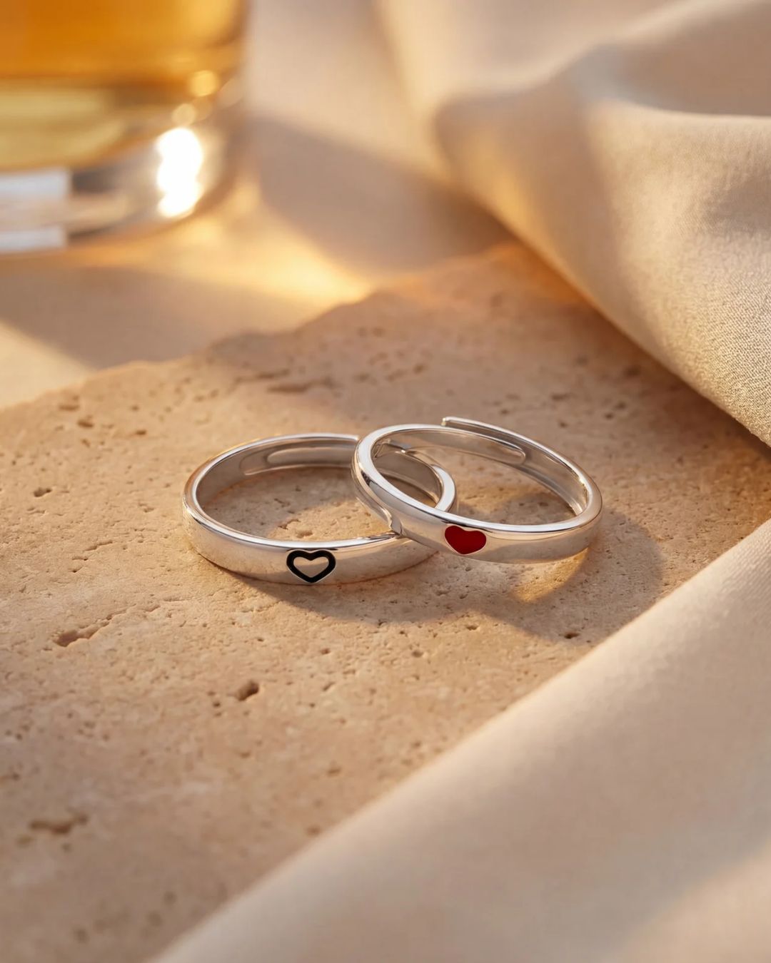Amare Rings Set | Silver