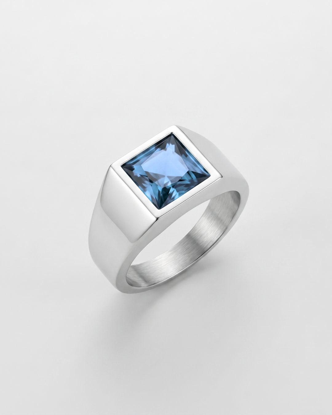 Aquamarine Ring | Titanium Steel