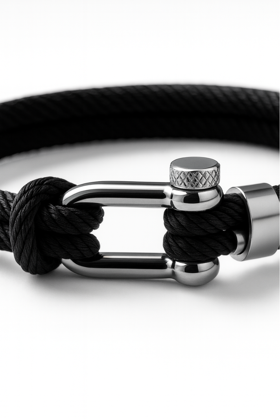 Cabo Rope Bracelet | Black