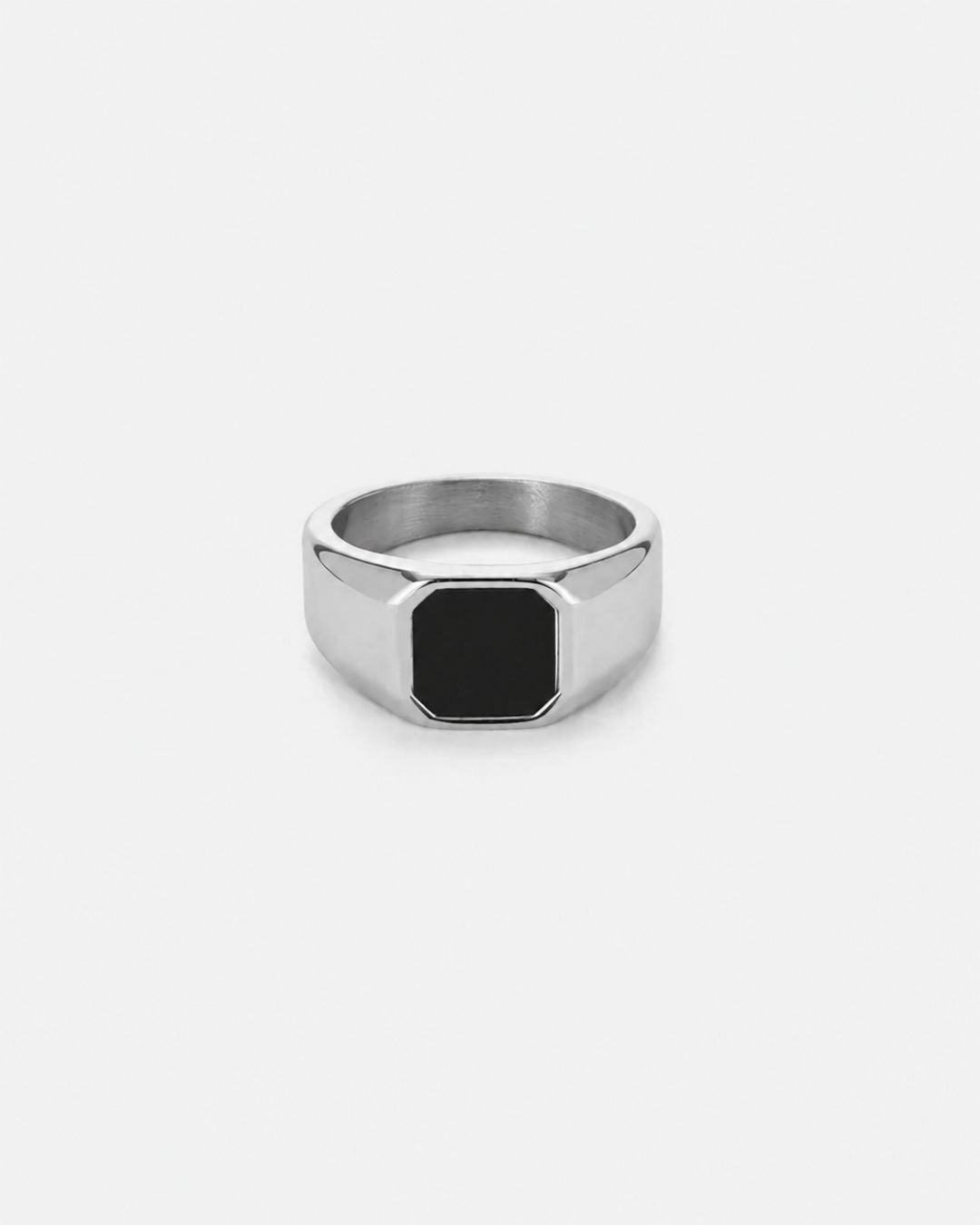 Black Onyx Signet Ring | Silver