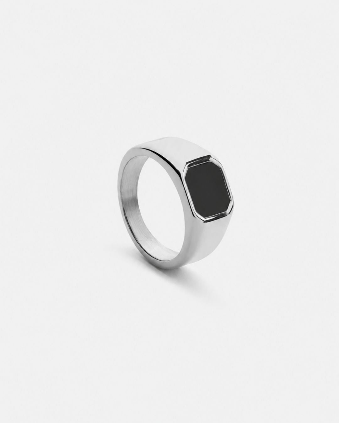 Black Onyx Signet Ring | Silver