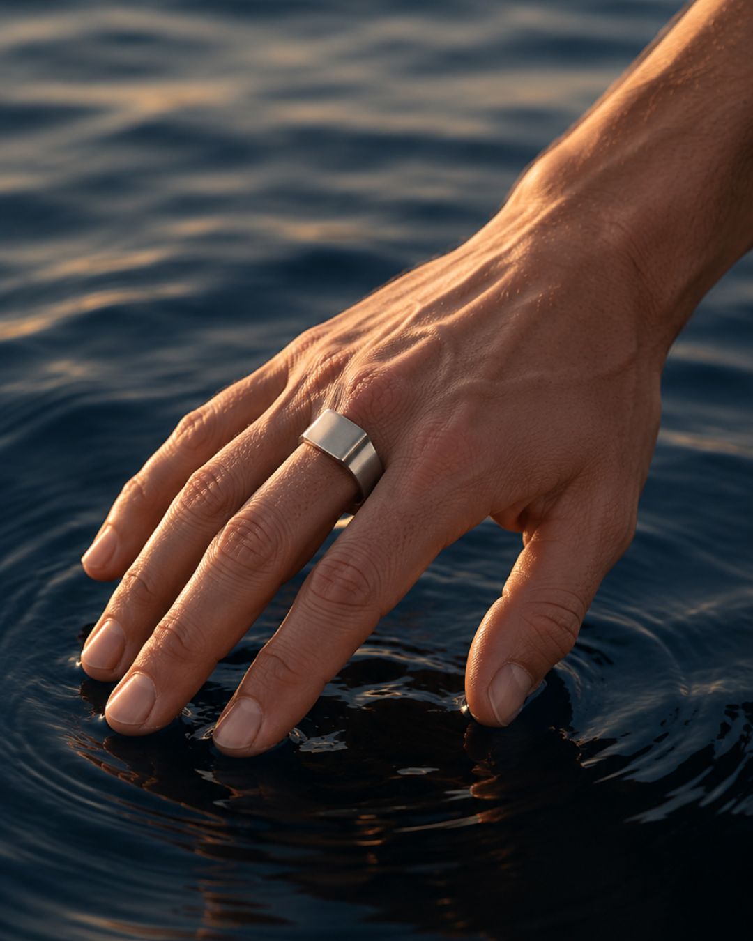 Brushed Bar Ring | Silver
