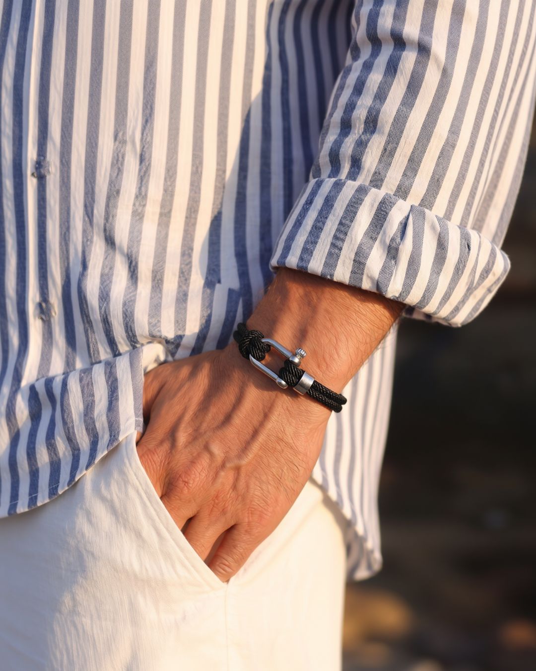 Cabo Rope Bracelet | Black