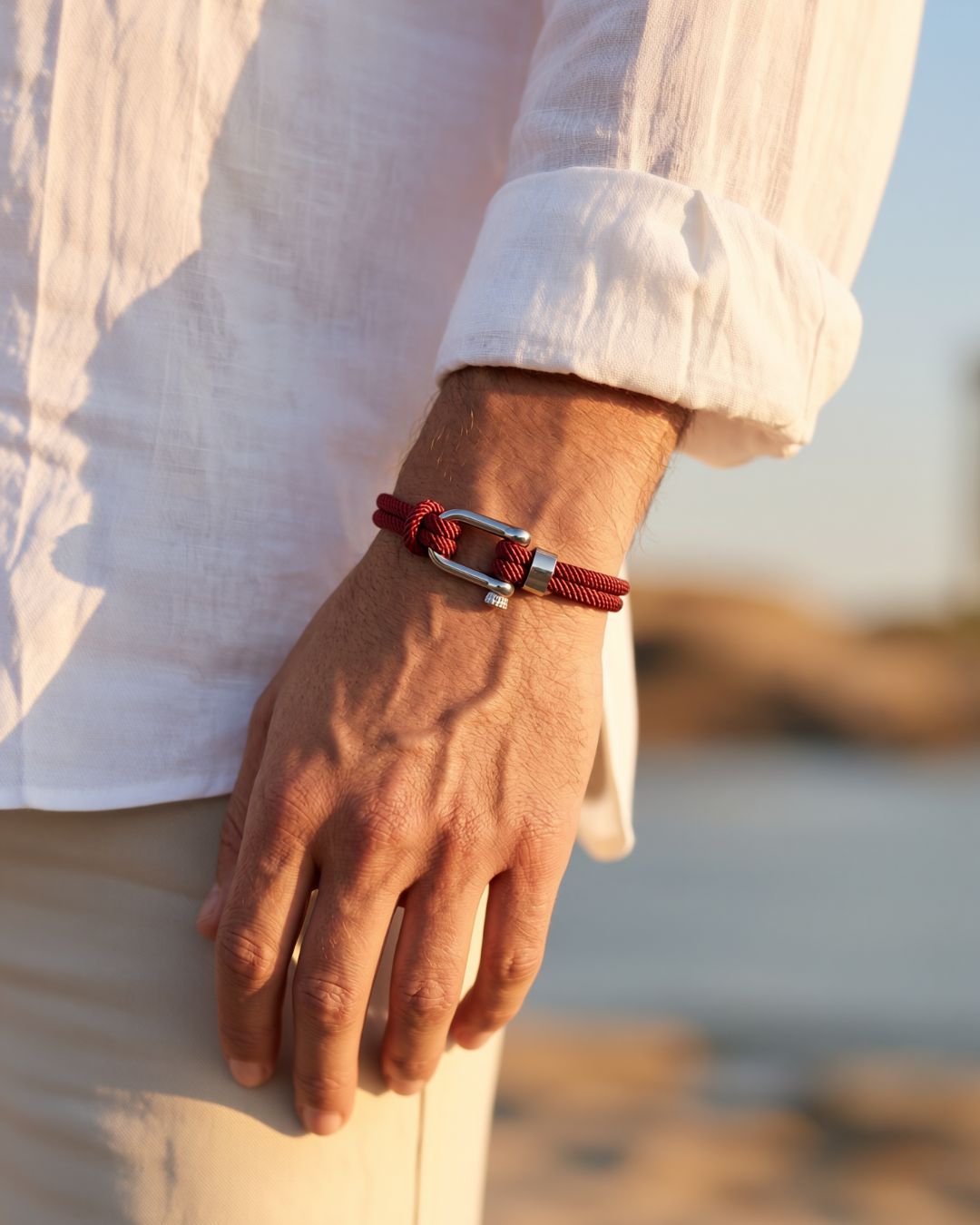 Cabo Rope Bracelet | Burgundy