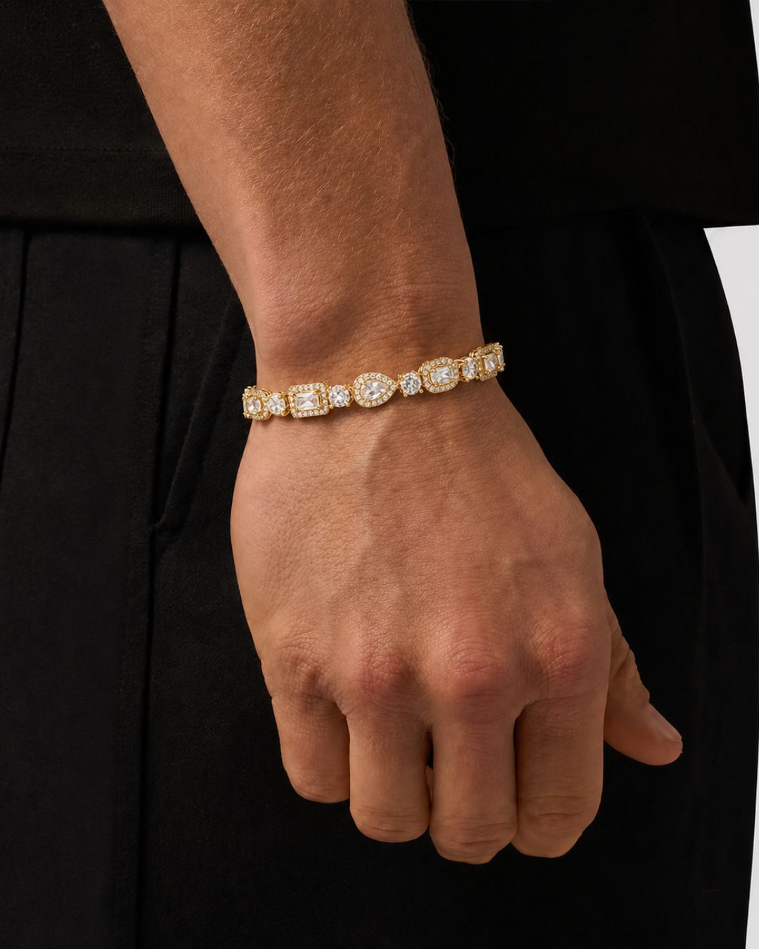 Celeste Zirconia Tennis Bracelet | Gold