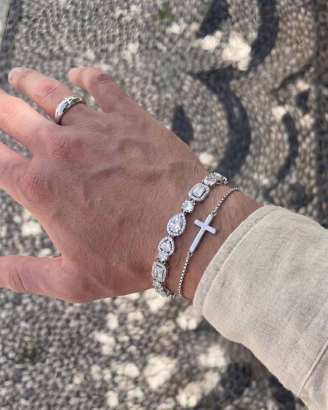 Celeste Zirconia Tennis Bracelet | Silver