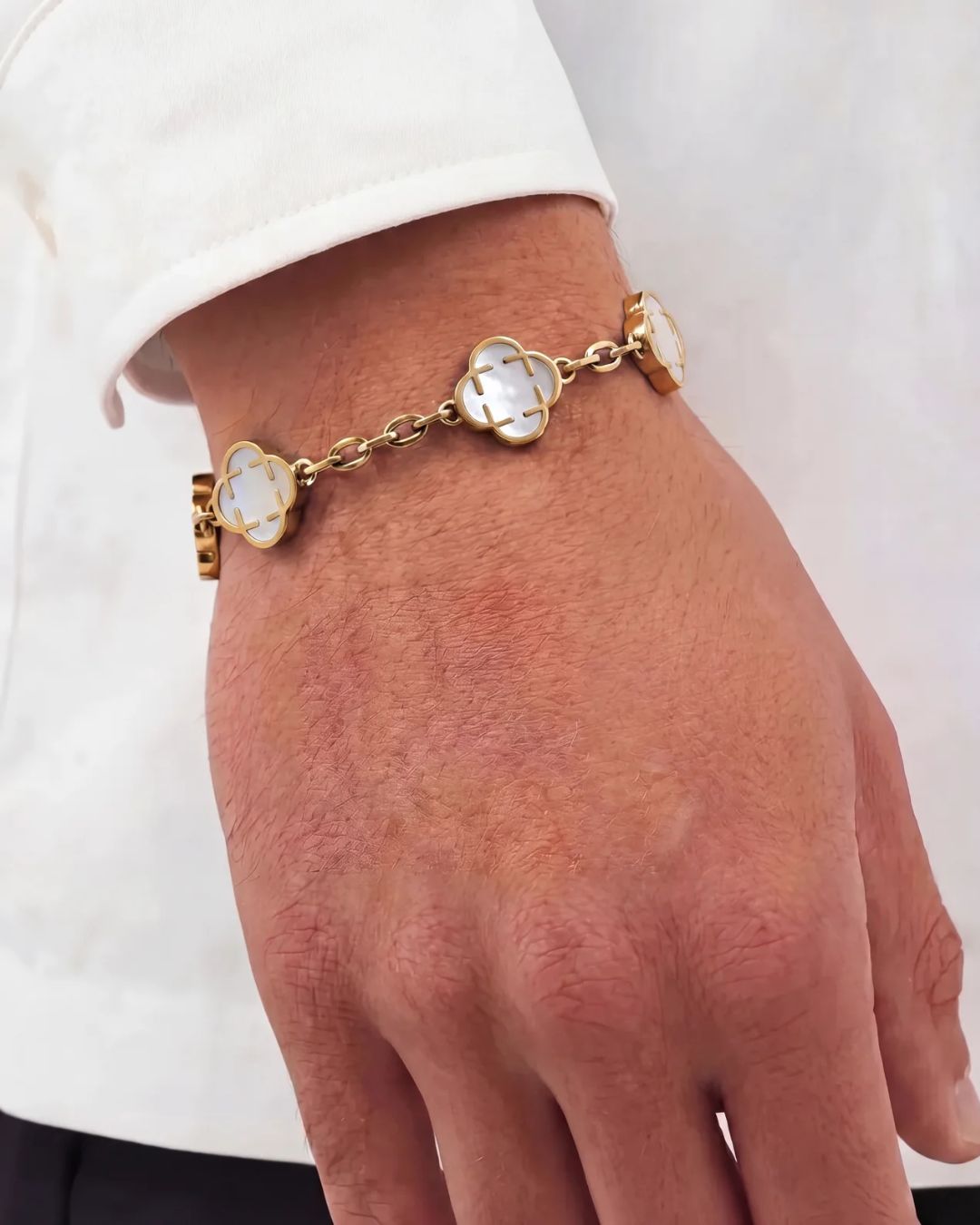 Charm Bracelet Nacre I Gold