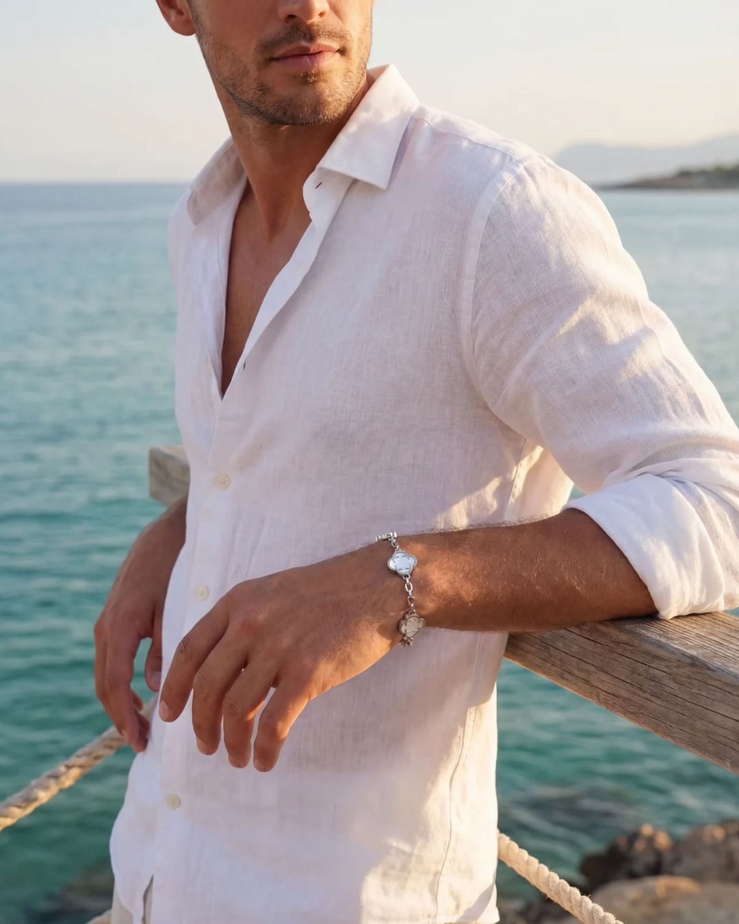 Charm Bracelet | Nacre Silver