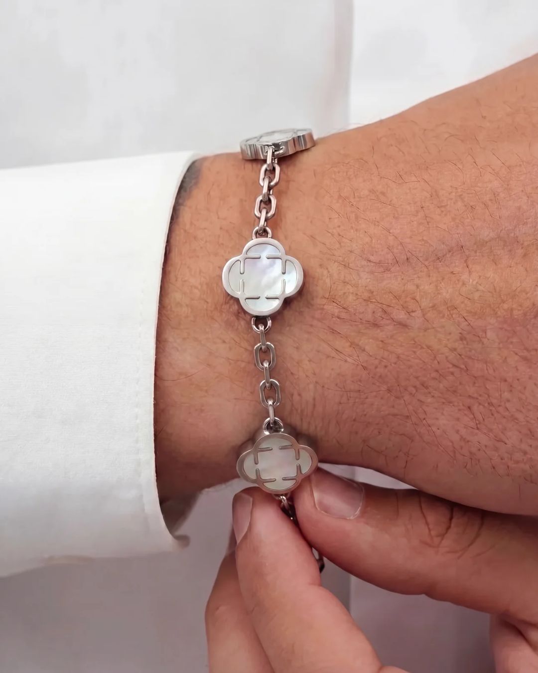 Charm Bracelet | Nacre Silver