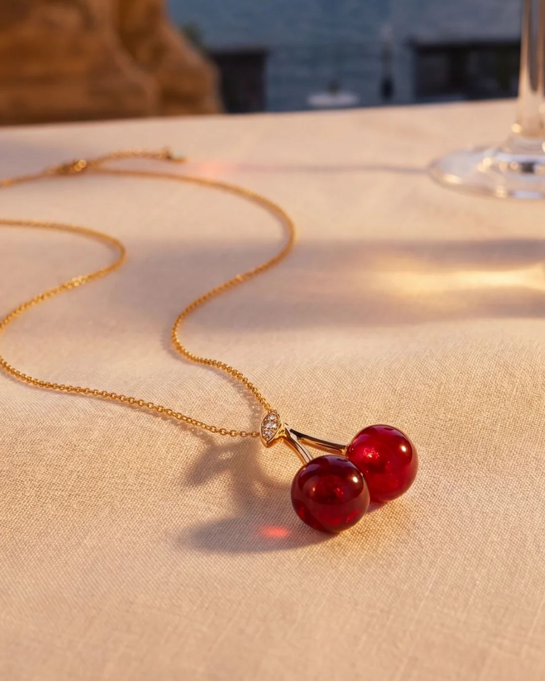 Cherry Pendant Necklace