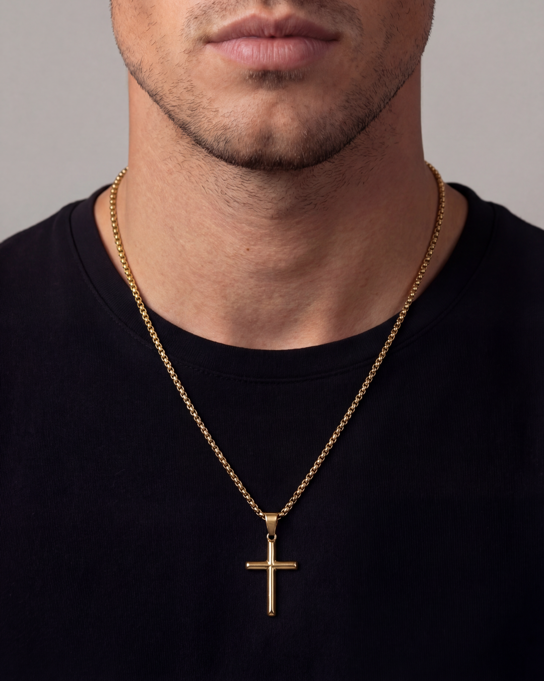 Christian Cross Necklace | Gold