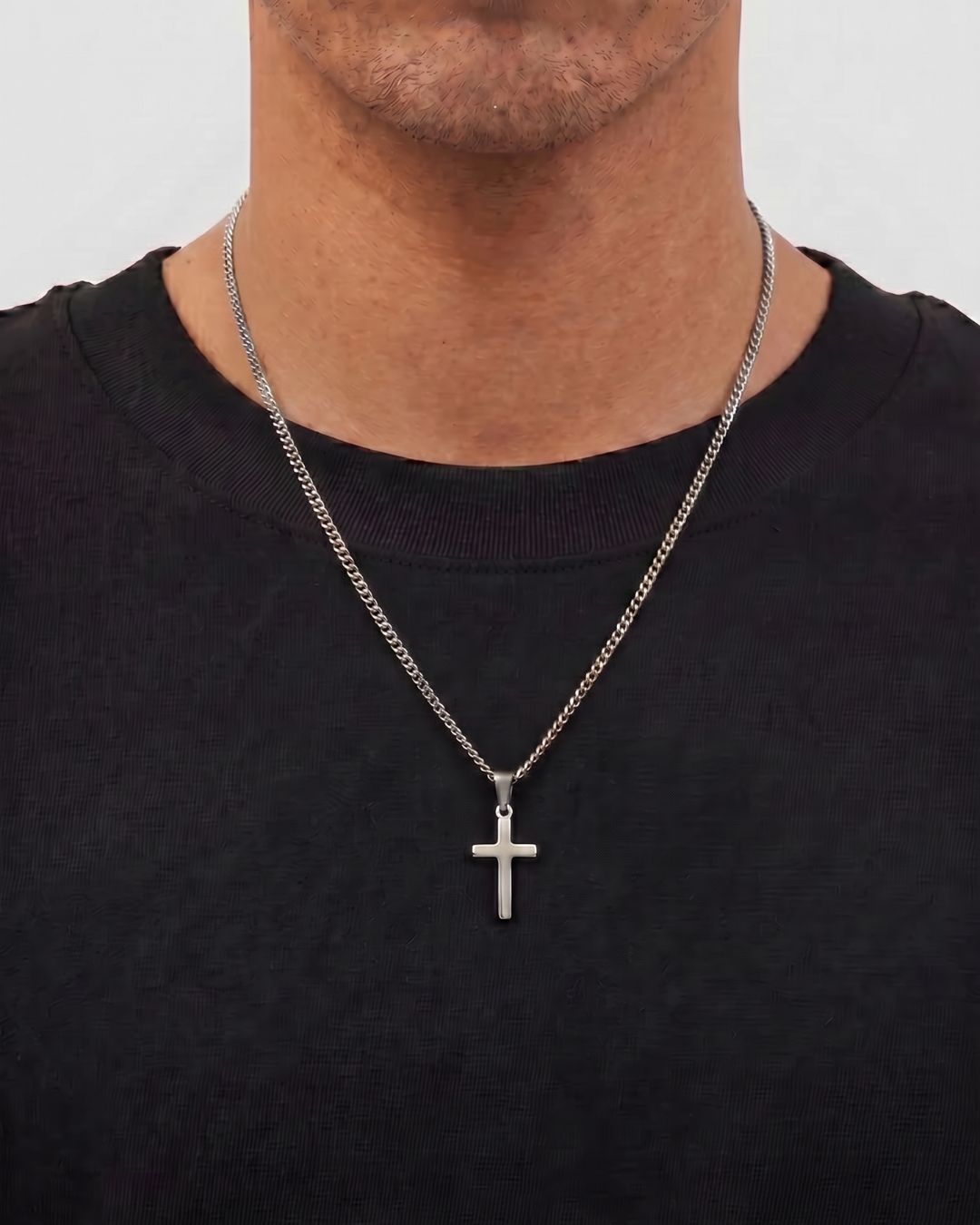 Cross Necklace | Silver