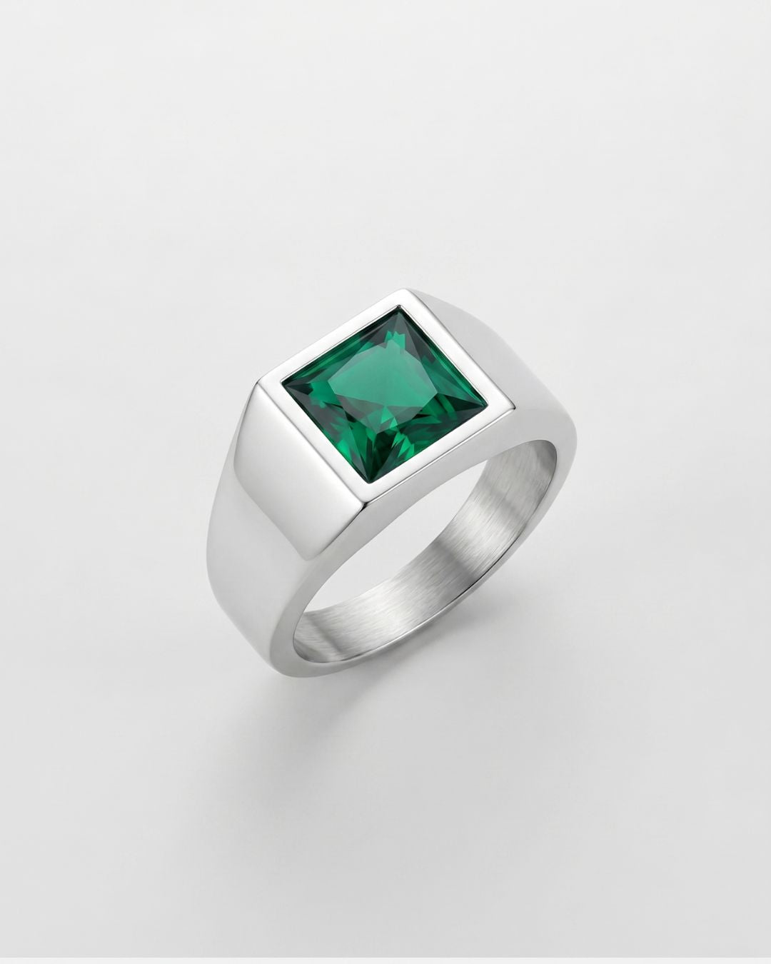 Emerald Ring | Titanium Steel