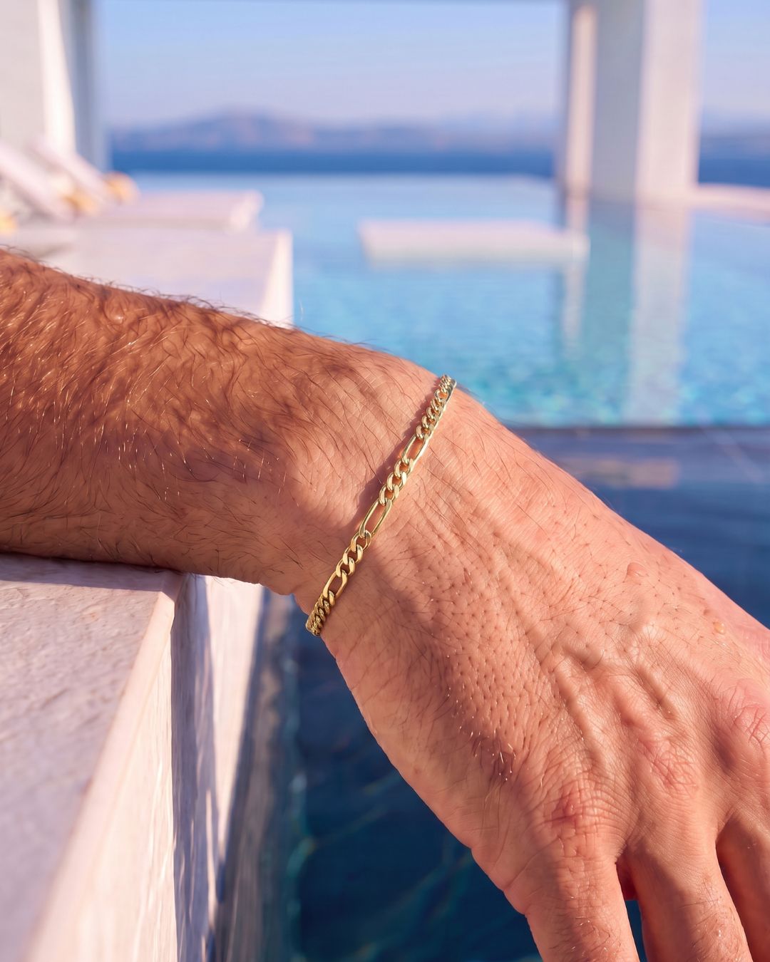 Figaro Bracelet 3mm | 18K Gold