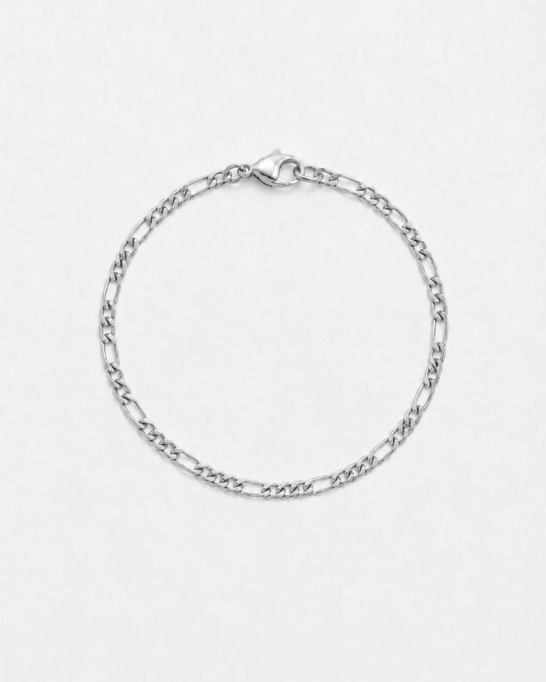 Figaro Bracelet 3mm | Silver