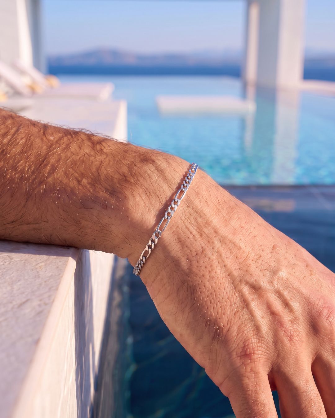 Figaro Bracelet 3mm | Silver