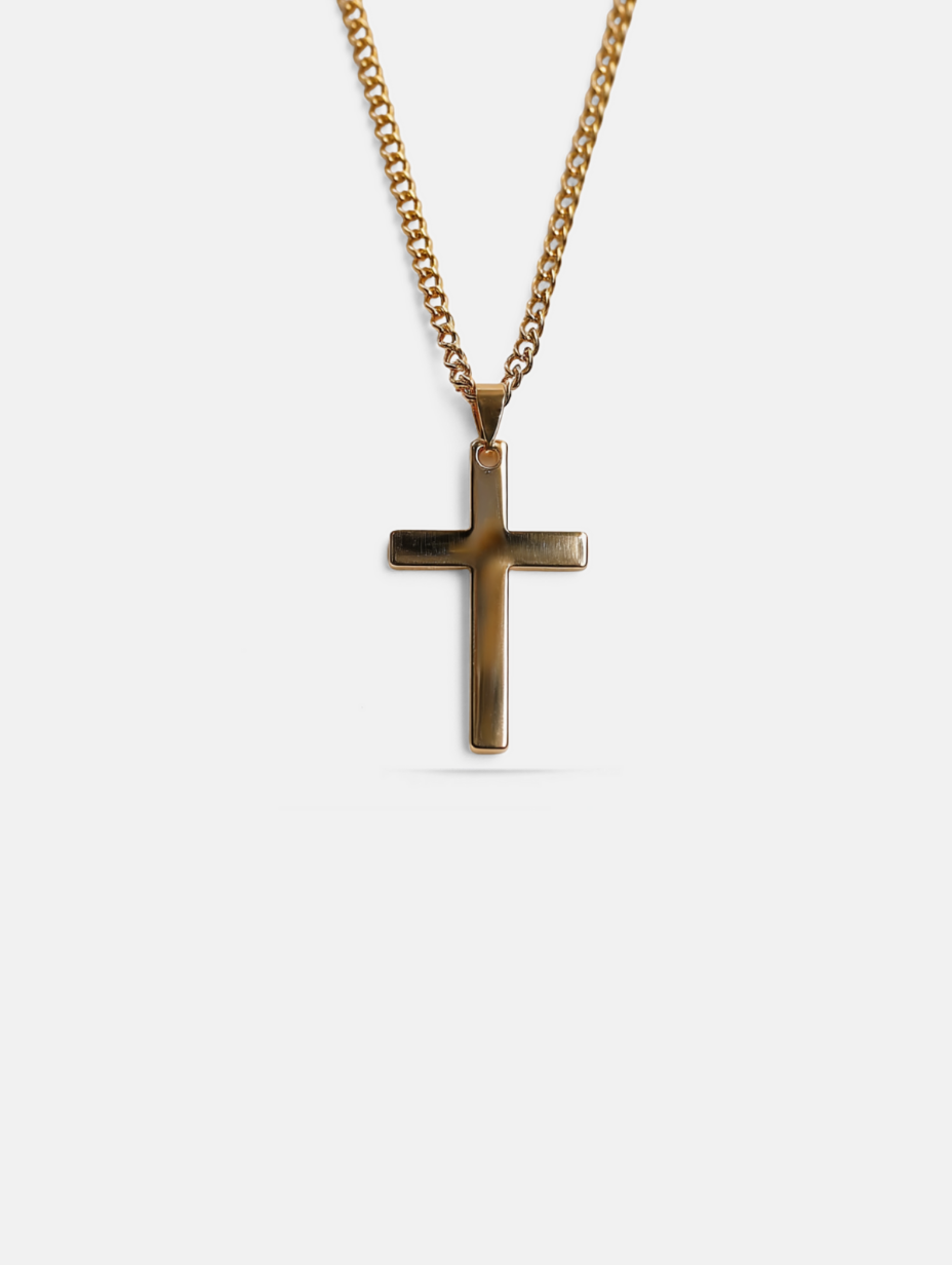 Eterna Cross Necklace | 14K Gold