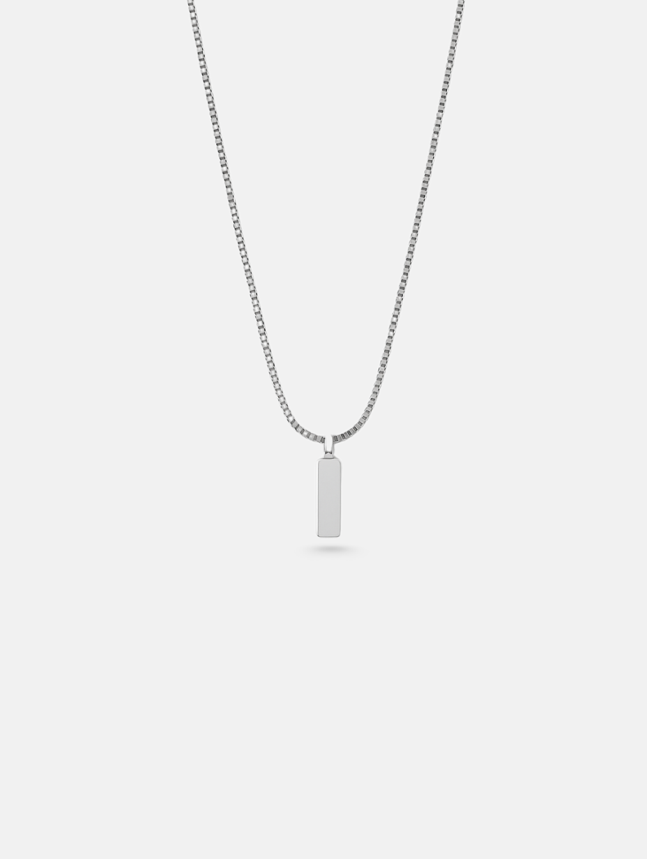 Héritage Bar Necklace | Platinum
