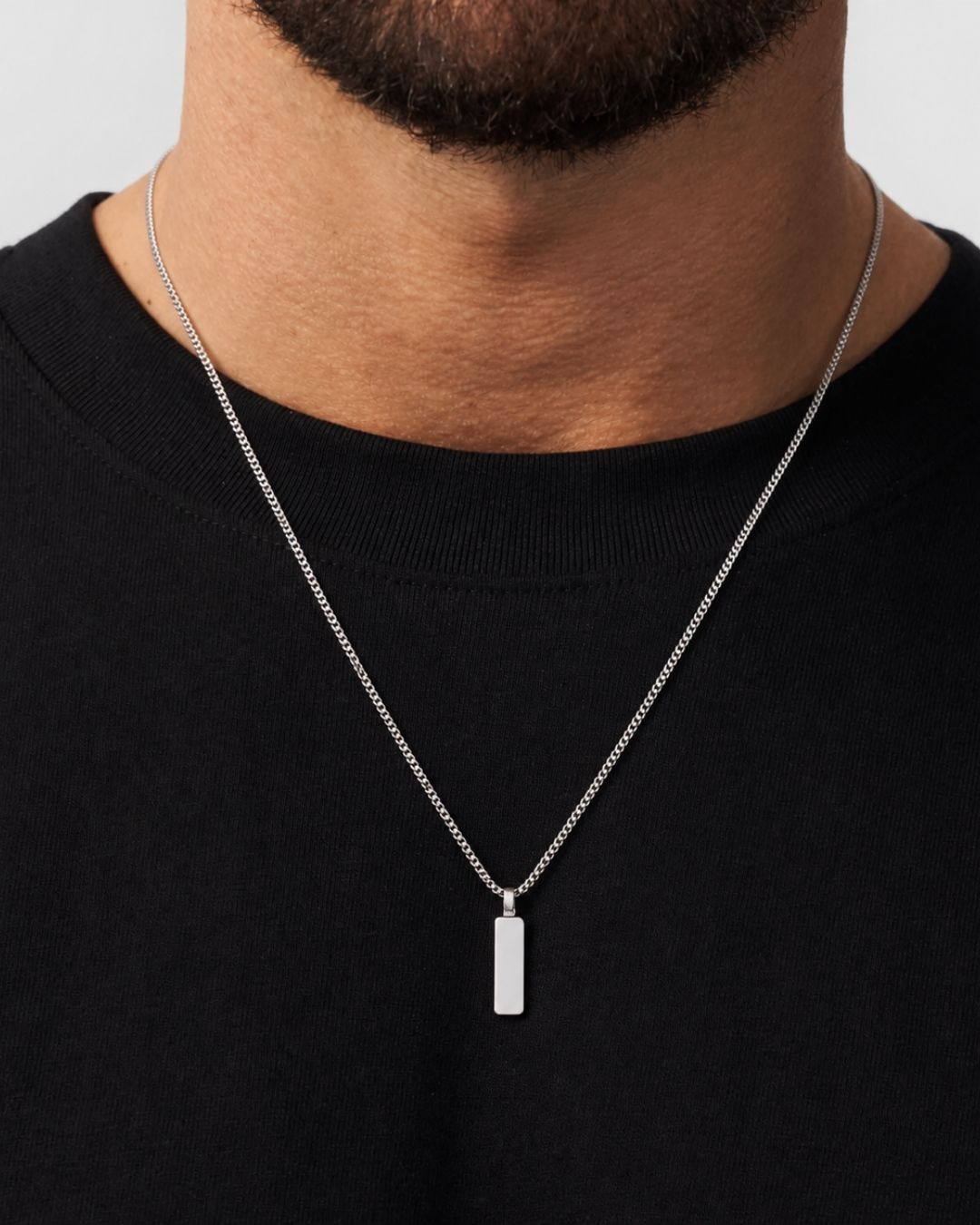 Héritage Bar Necklace | Platinum