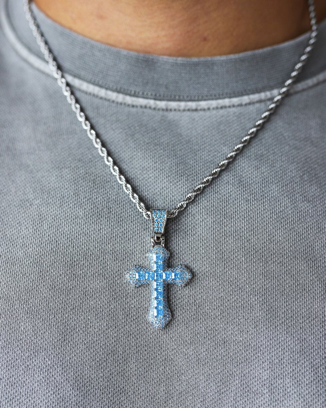 Iced Cross Necklace