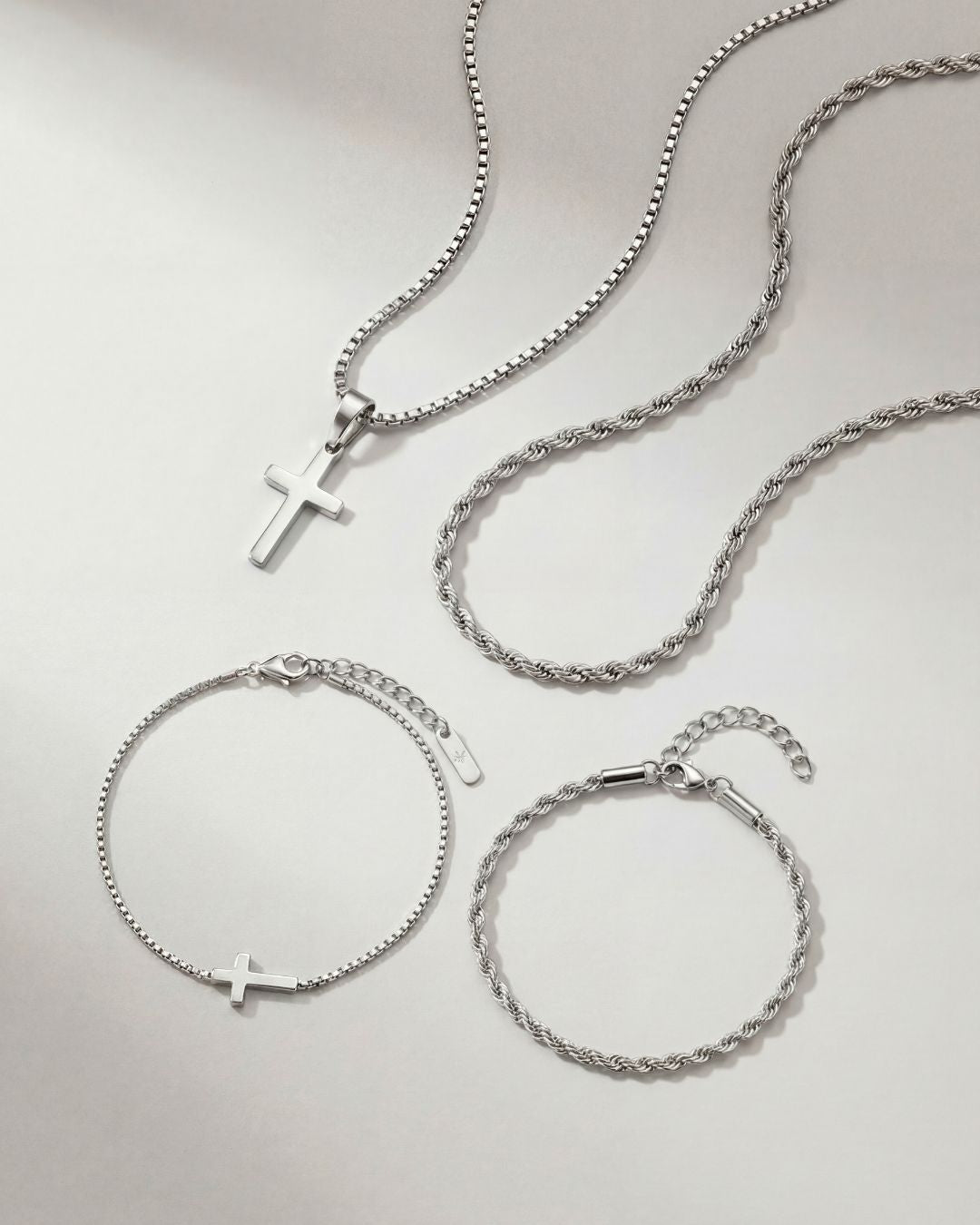 Minimal Cross x Tresse Acier Bundle | Silver