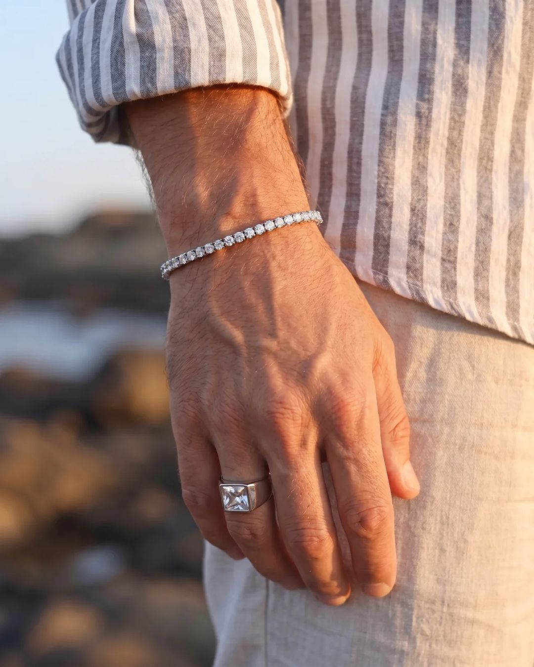 Moissanite Ring | Titanium Steel