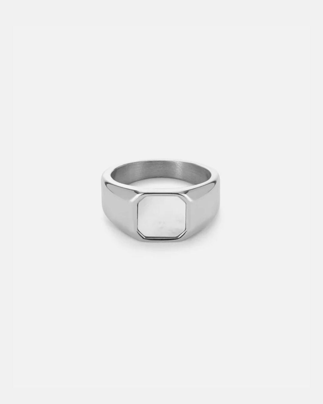 Mother of Pearl Signet Ring | Silver