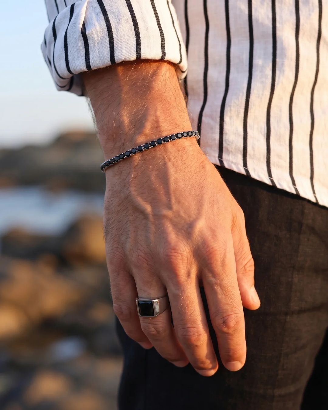 Onyx Ring | Titanium Steel