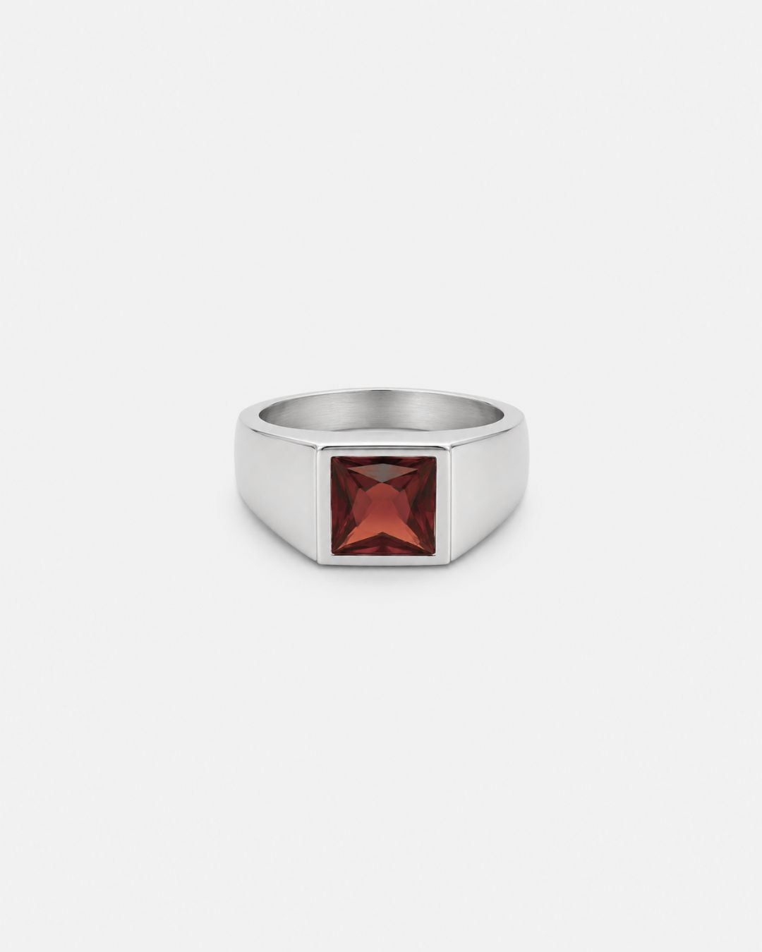 Ruby Ring | Titanium Steel