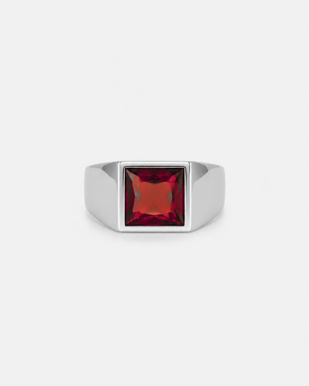 Ruby Ring | Titanium Steel