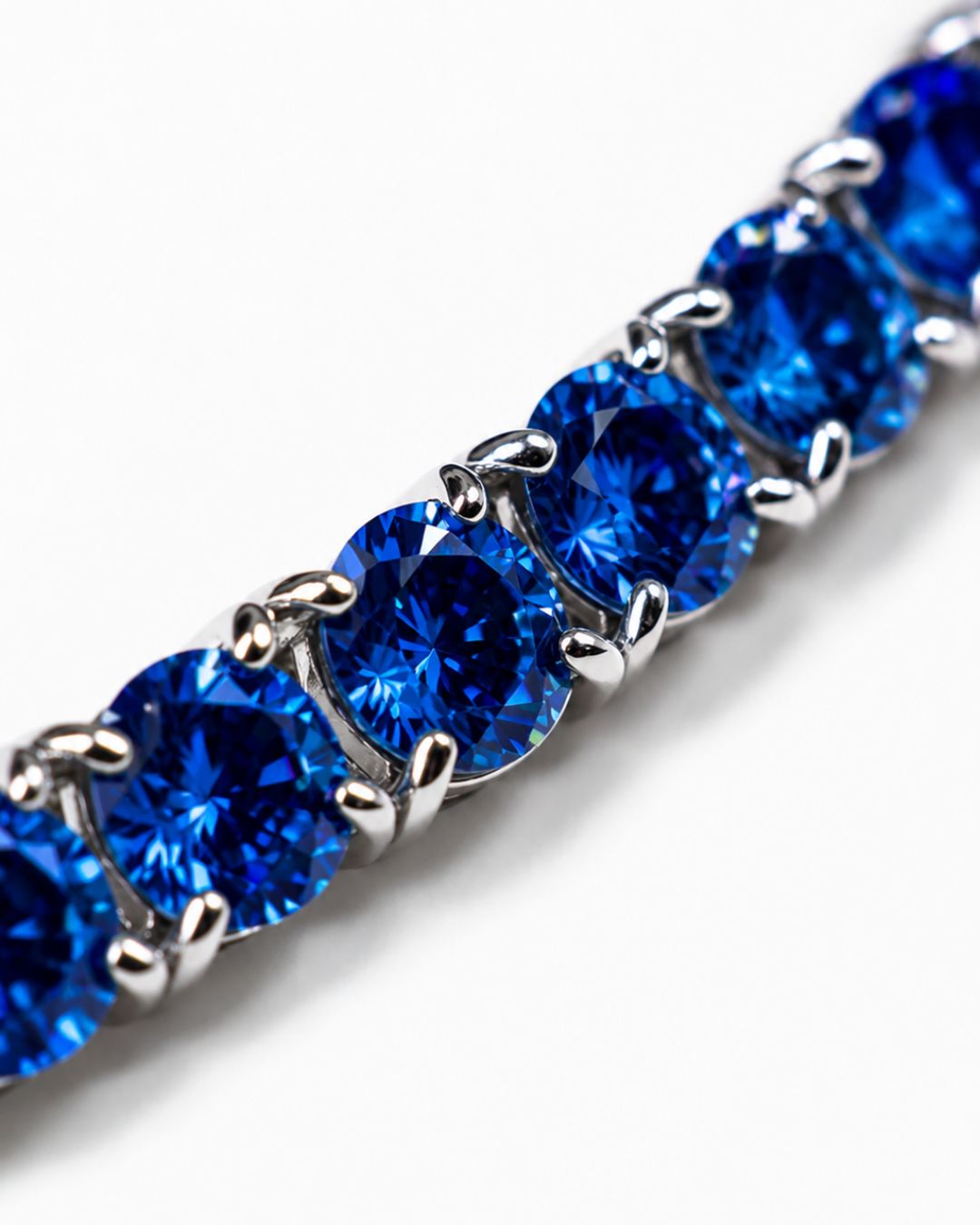 Saphir Éclat Bracelet | Royal Blue Moissanite