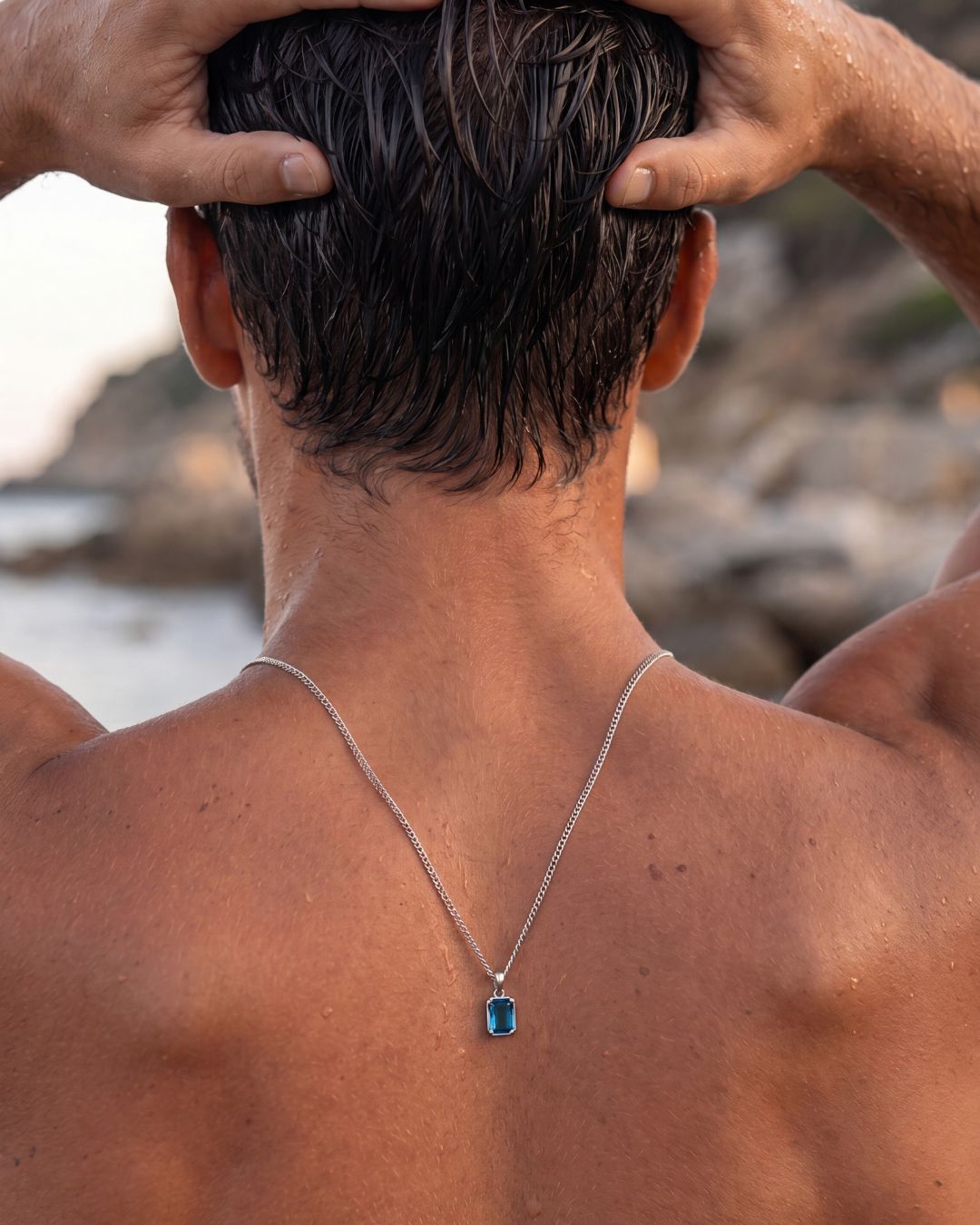 Sapphire Pendant Necklace | 1 Carat