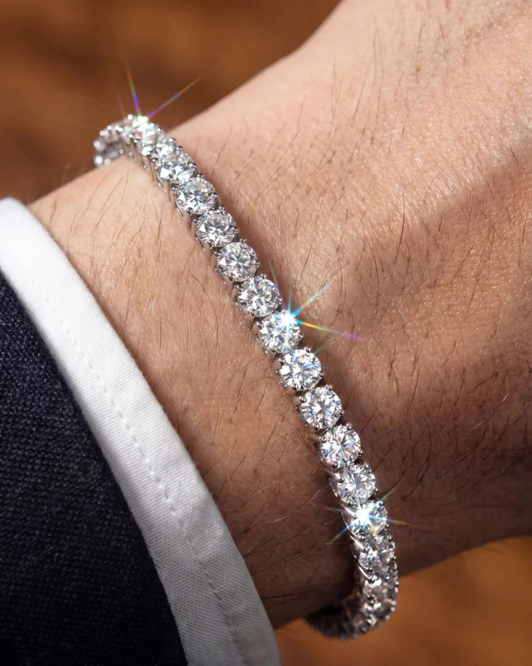 Tennis Bracelet | Quartz Silver