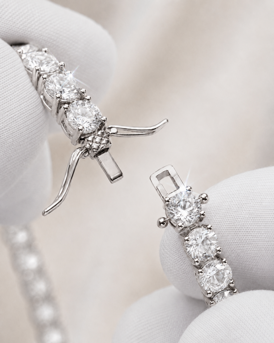 Tennis Bracelet | Quartz Silver