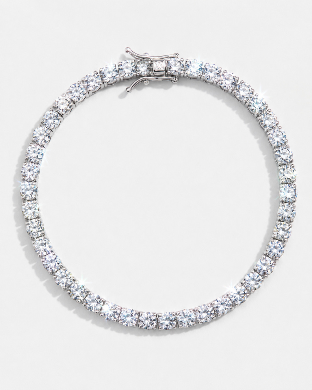 Tennis Bracelet | Quartz Silver