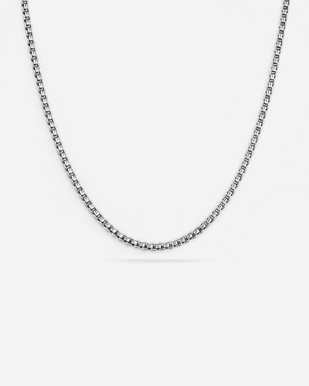 Côte Box Necklace | Silver