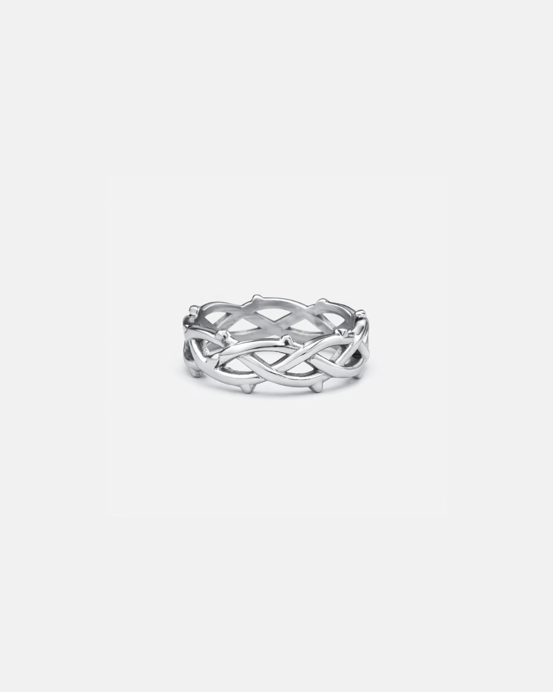 Crown Of Thorns Ring I Silver