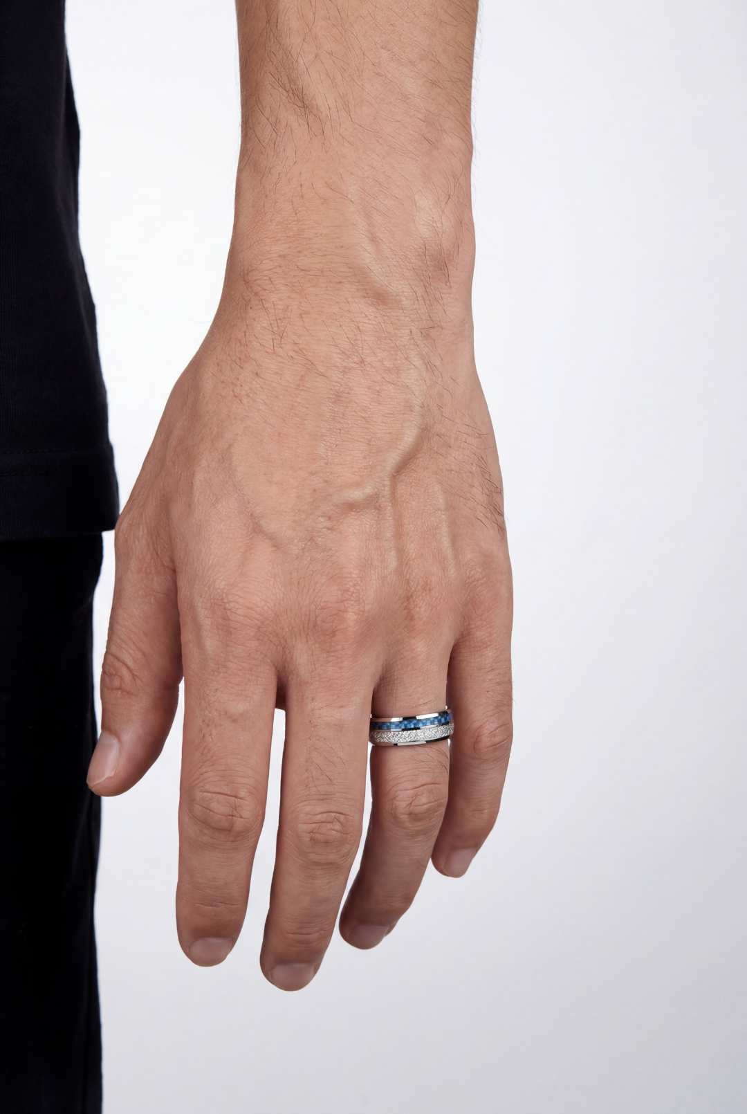 Duo Marée Ring | Blue Carbon