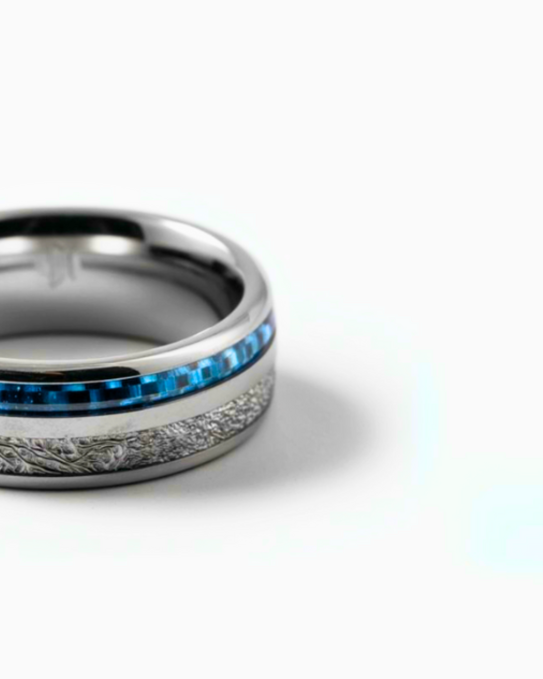 Duo Marée Ring | Blue Carbon