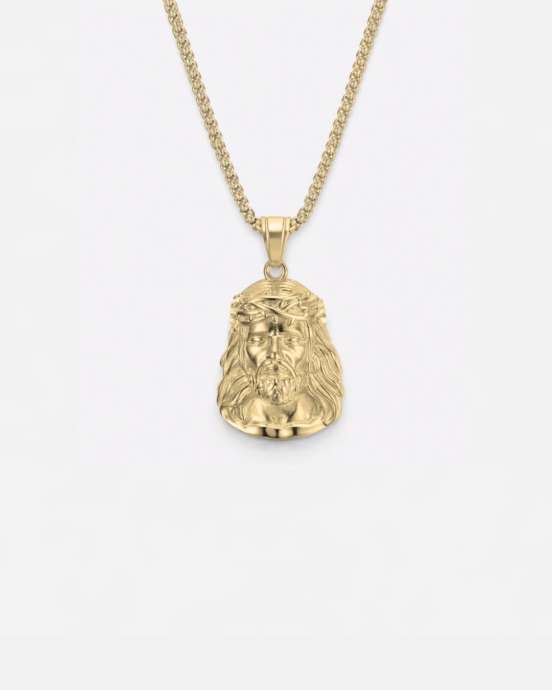 Jesus Piece Necklace | Gold