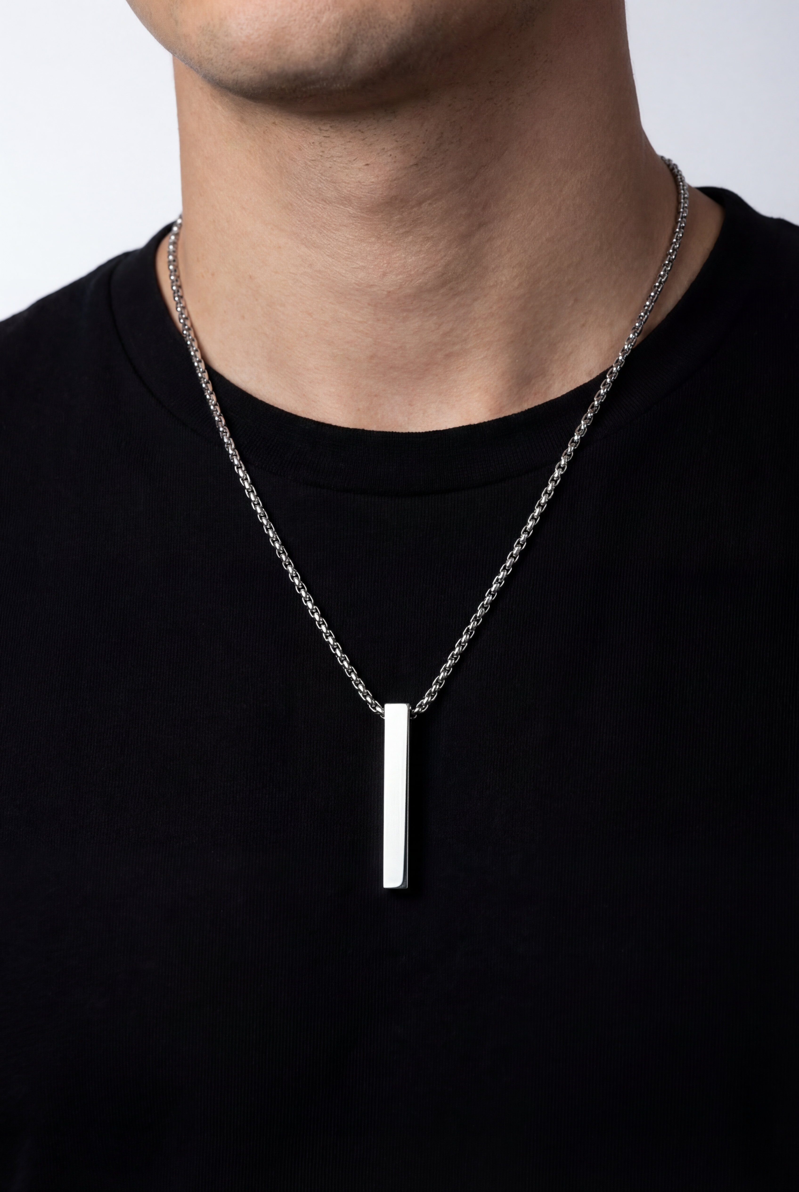 Linea Pendant Necklace | Silver