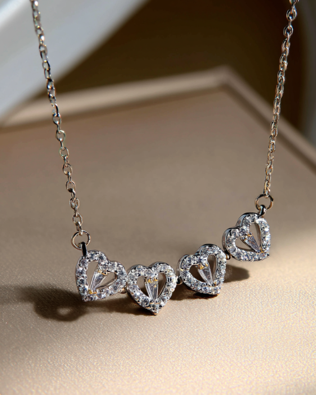 Lucky Hearts Necklace I Silver
