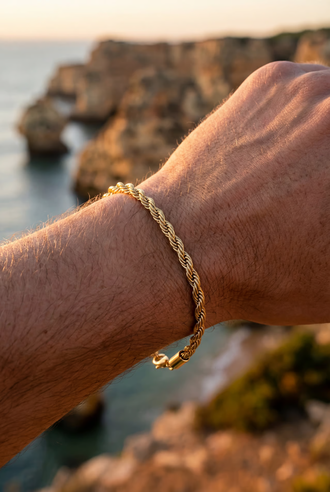 Tressé Acier Bracelet | 14K Gold
