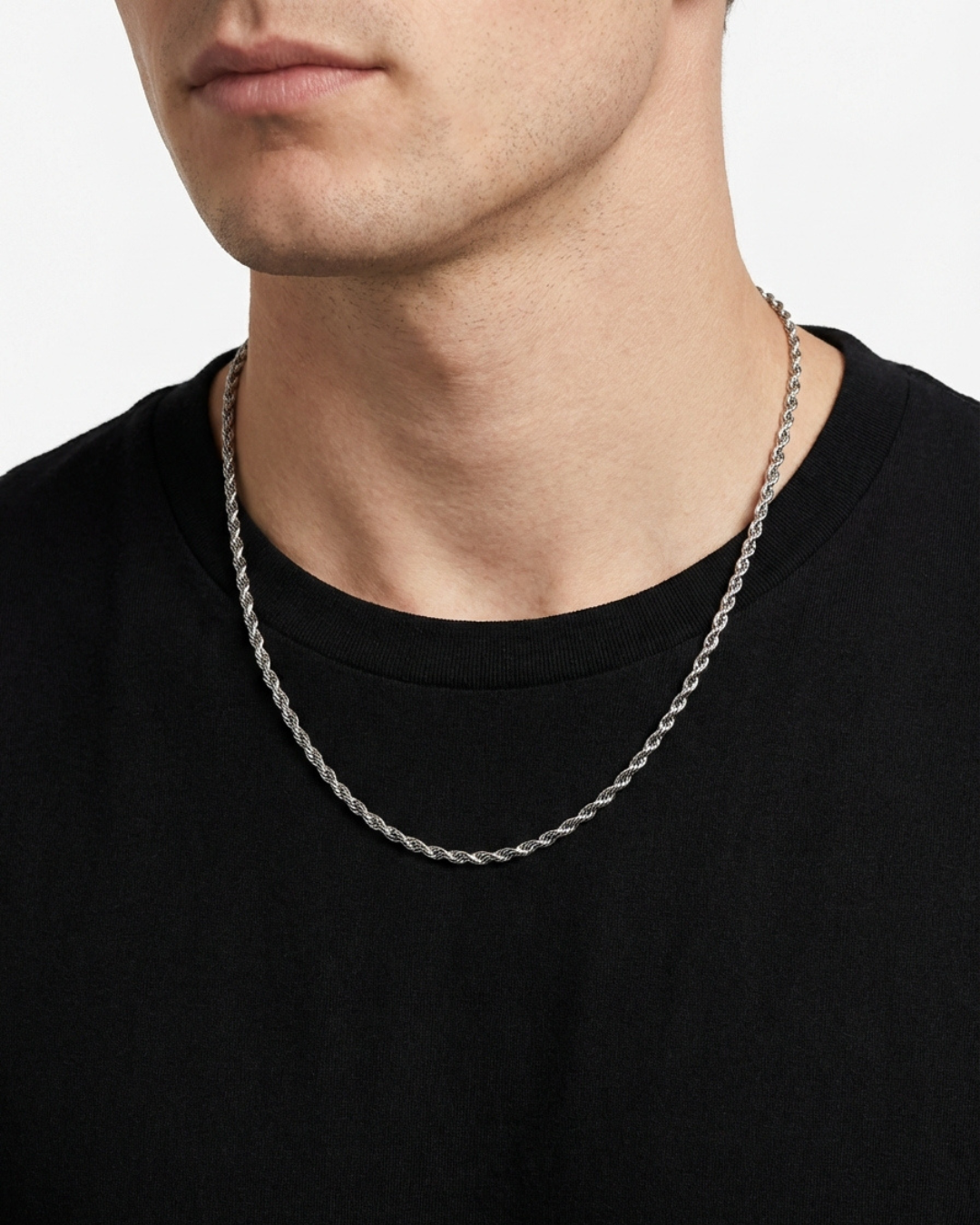 Tressé Acier Necklace | Platinum