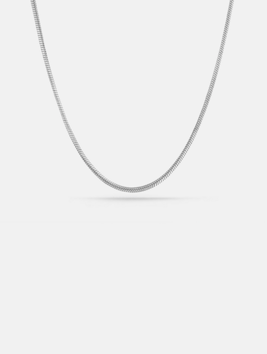 Vento Flat Necklace | Silver