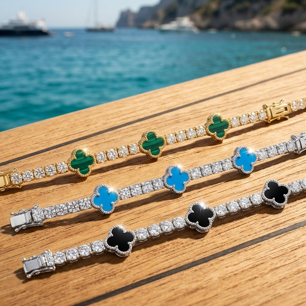 Men Gemstone(CharmClover) Bracelets