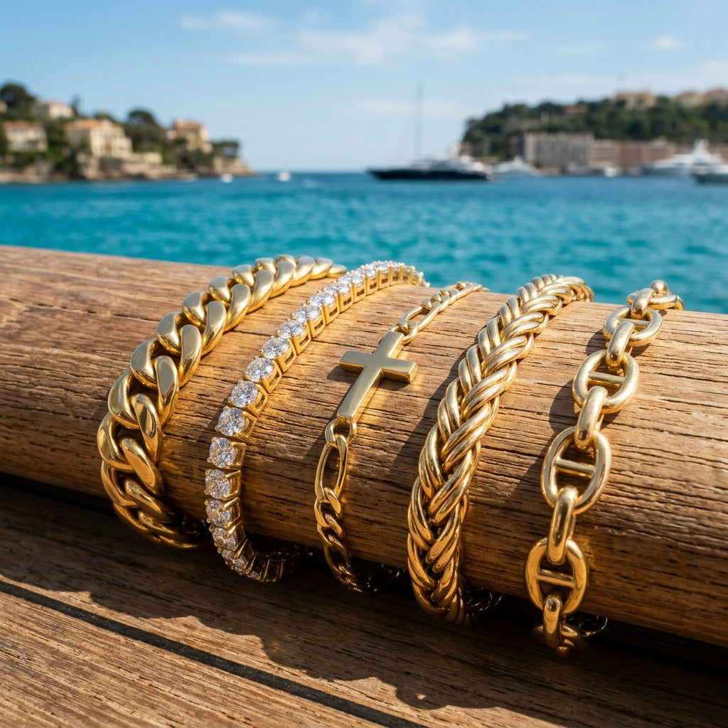 Men Bracelets Gold