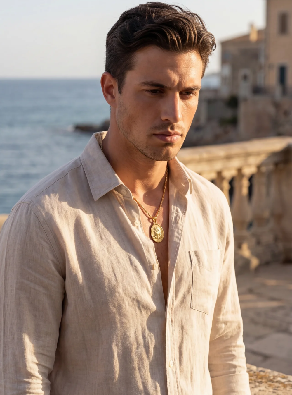The King Pendant Necklace | Gold